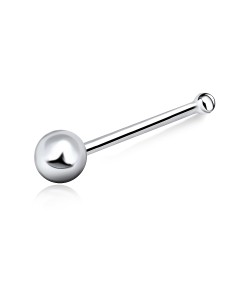 2.5mm Ball Shaped Silver Bone Nose Stud NSKD-63